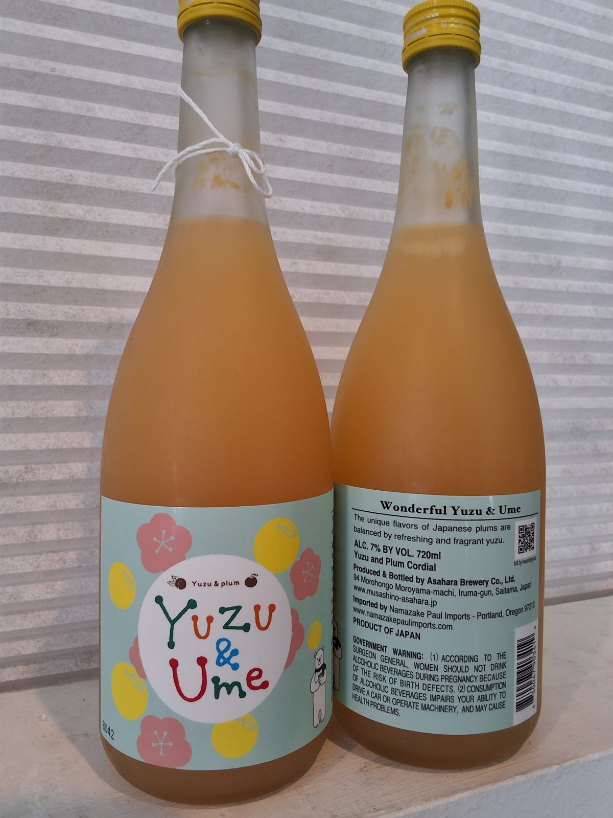 Asahara Wonderful Yuzu and Ume 720ml