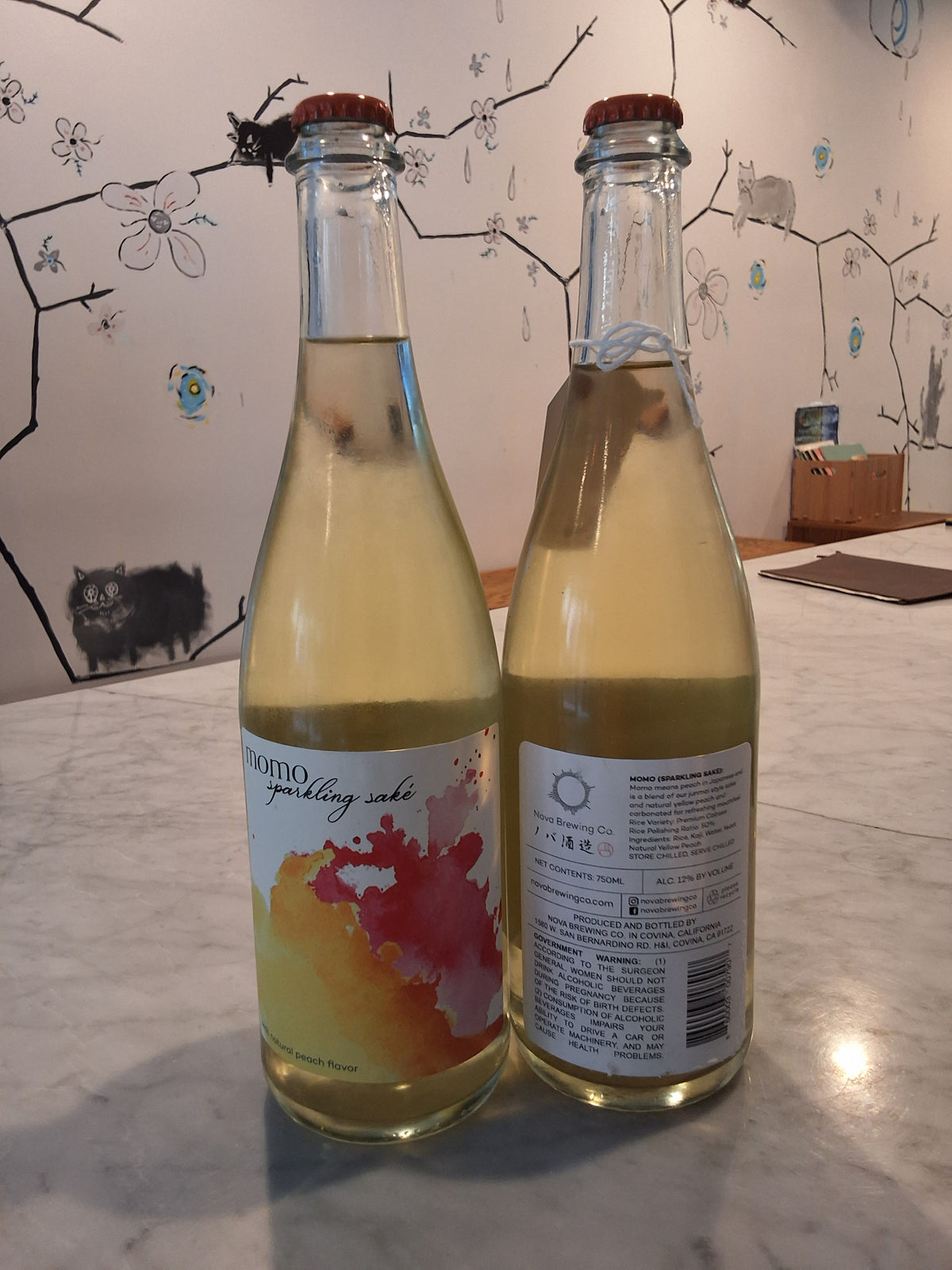 Nova Momo Sparkling Peach Sake