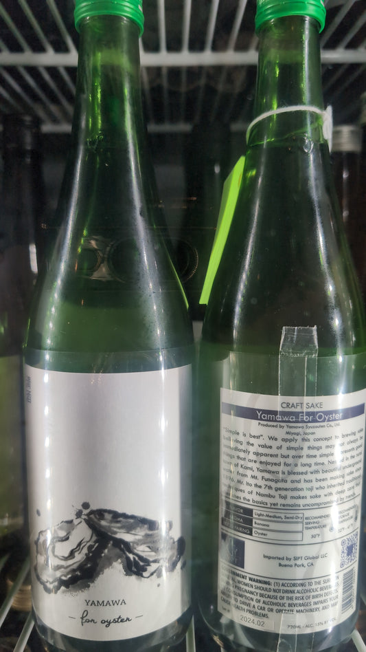 Yamawa For Oysters Junmai Ginjo 720ml