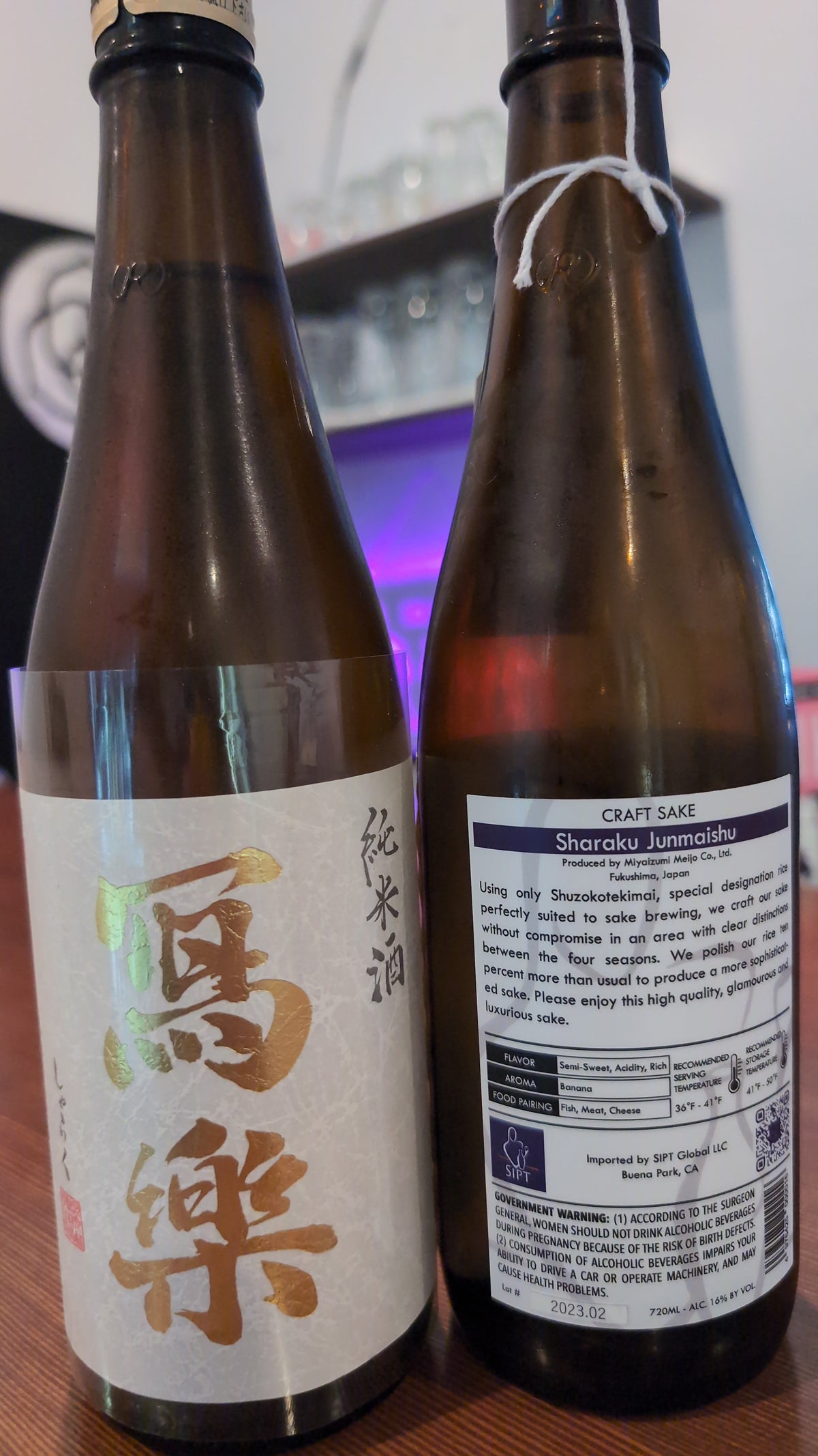 Sharaku Junmai 720ml