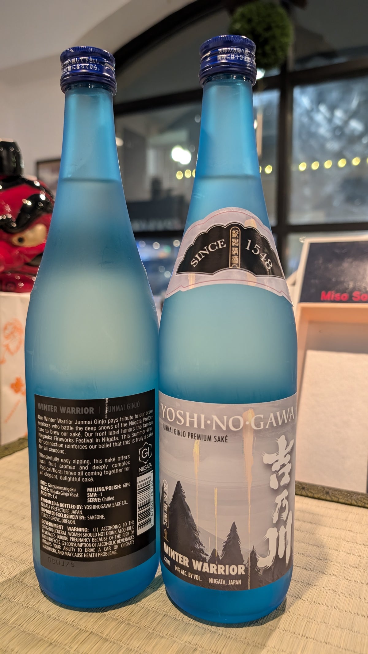 Yoshinogawa "Winter Warrior" Junmai Ginjo 720ml